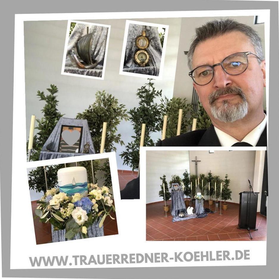 Trauerredner Fulda Matthias Köhler bei einer Trauerfeier und Erinnerungsfeier in der Trauerhalle Künzell