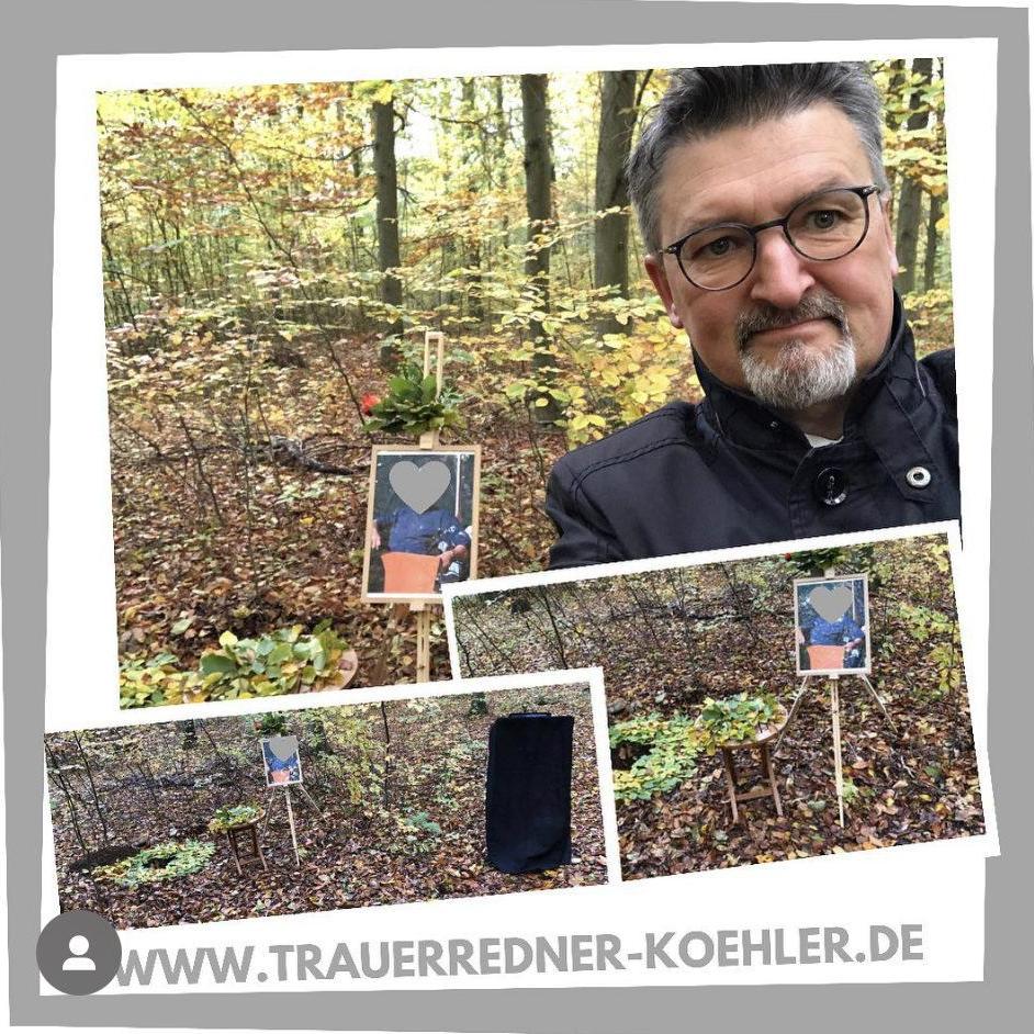 Trauerredner Fulda Matthias Köhler bei einer Trauerfeier und Erinnerungsfeier im Friedwald Lauterbach