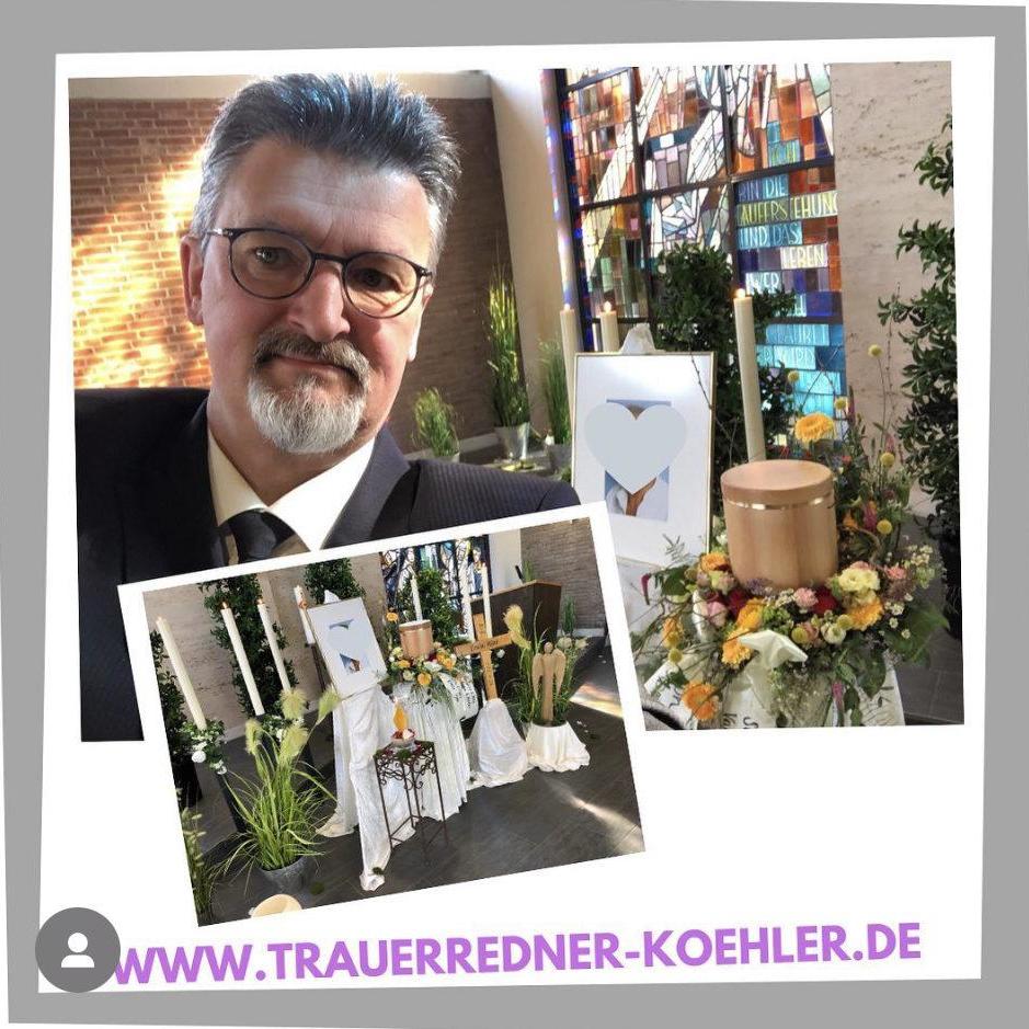 Trauerredner Fulda Matthias Köhler bei einer Trauerfeier und Erinnerungsfeier in der Trauerhalle Hünfeld